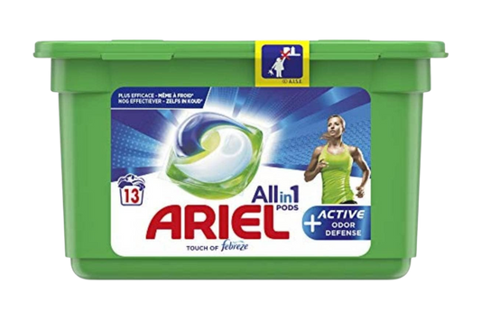 ARIEL PODS 33 DOSES TOUCH OF FEBREZE 828.3G